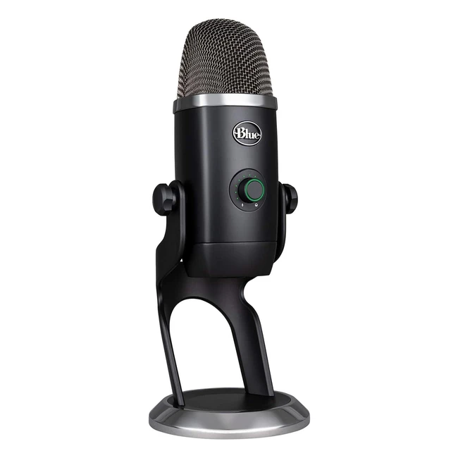Microphone Blue Yeti X USB - Enregistrement Gaming Streaming Podcast - LED Haute Résolution - Effets Blue Voce - Noir