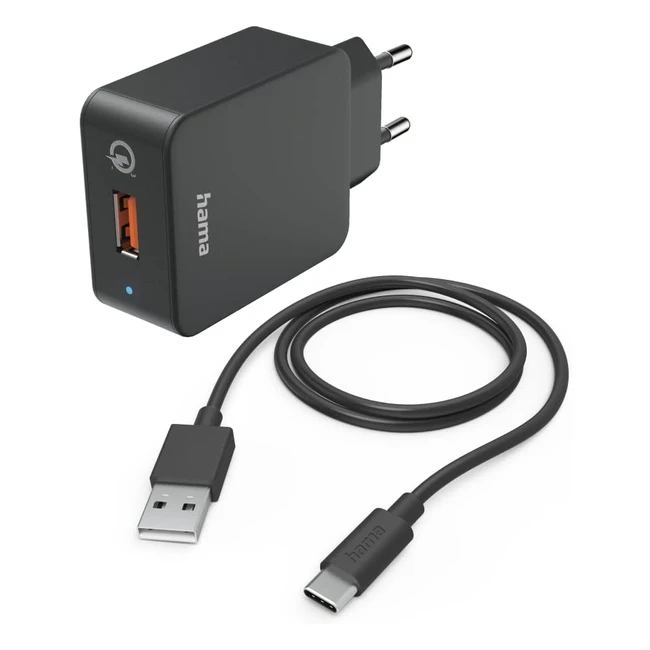 Hama Schnellladegert mit Ladekabel USB-C 195 W Set Qualcomm Quick Charge 30 f