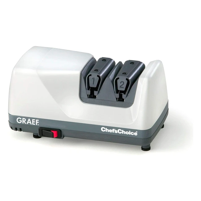 Graef Messerschärfer CC105 - Diamantbeschichtete Räder - Elektrischer Messerschleifer