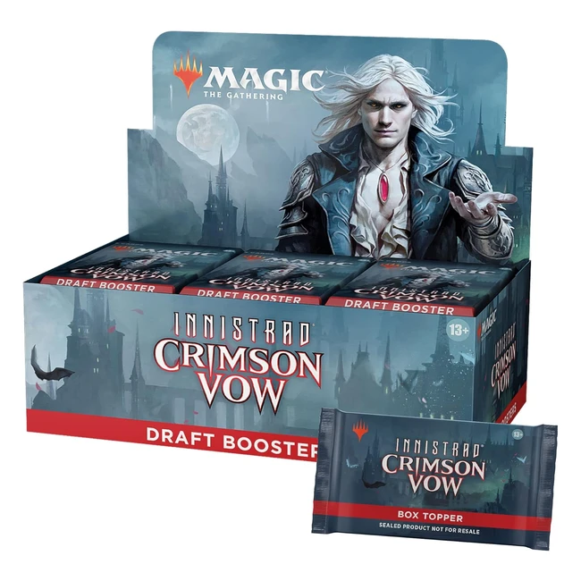 Magic The Gathering Innistrad Crimson Vow Draft Booster - 36 Packs + Box Topper