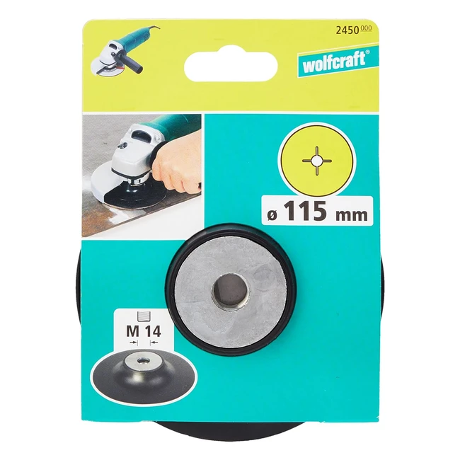Platillo para Amoladora de Ángulo Wolfcraft 2450000 M14 115mm