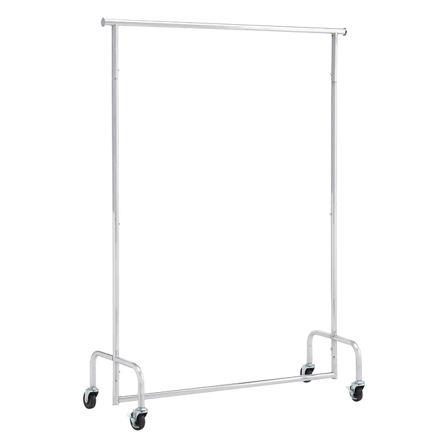 Portant  vtements sur roulettes Amazon Basics chrome 110150 x 45 x 160cm