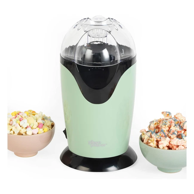 Giles Posner Retro Popcorn Machine - Quick Popping, Healthy Snacks - Green