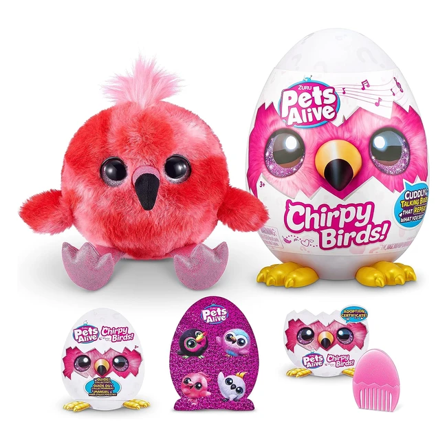 Mascotas de Juguete Interactivas Sorpresa Pets Alive Chirpy Birds