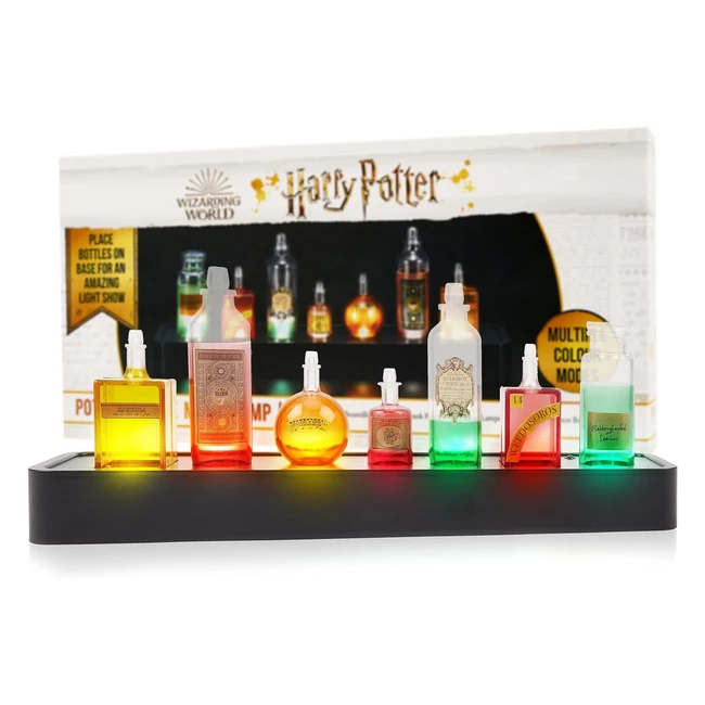 Wow Stuff Professor Snapes Potion Bottles Mood Lamp - Official Wizarding World Harry Potter Gifts - 3 Light Modes