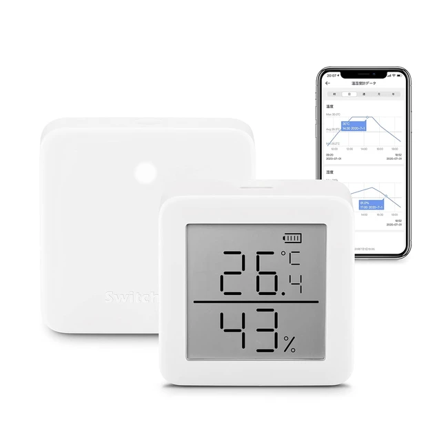 SwitchBot WiFi Hygrometer Thermometer Set - Monitor Temperature  Humidity - App