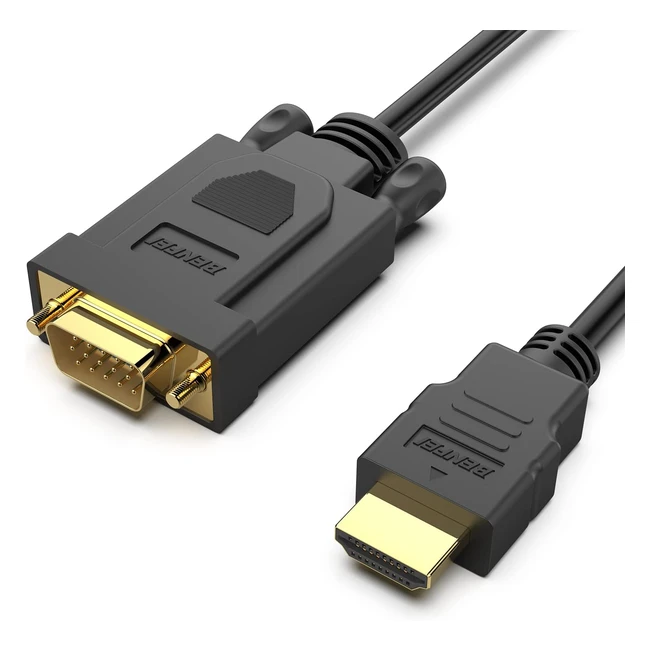 Cble HDMI vers VGA 09m Benfei - Compatible Ordinateur Moniteur Projecteur -