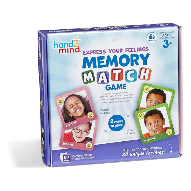 Jeu de Memory J'exprime 80 - Apprentissage Emotionnel - Enfants 3+