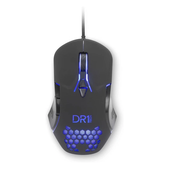 Ratón Gaming DR1Tech Guardian con Cable Resistente - 7 Teclas, 3200 DPI