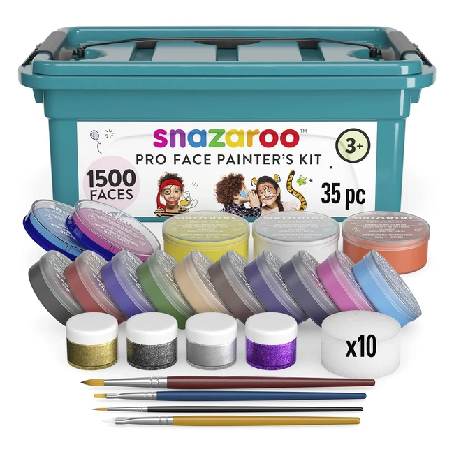 Kit Trucchi Viso e Corpo Snazaroo 35 pz - Trasformazione Facile e Veloce