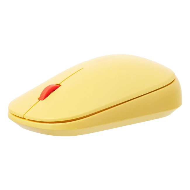 Leitz Suretrack Wireless Bluetooth Mouse - Ambidextrous Design - Bluetooth/24 GHz USB-A Dongle - Windows/Android/Apple - Warm Yellow