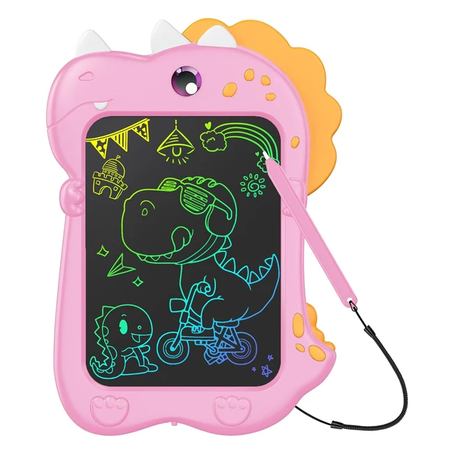 Tableau d'écriture LCD Kizmyee 85 pouces - Jouet tableau magique dinosaure - Cadeaux enfants 3-6 ans