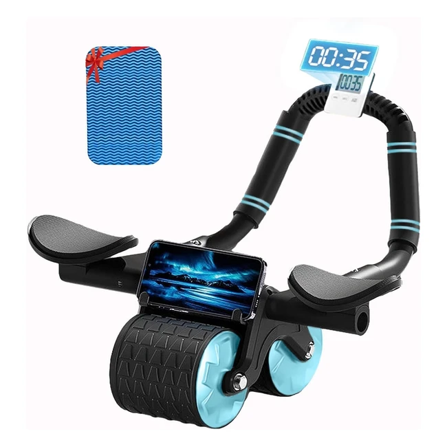 2023 New with Timer ABS Roller Wheel - Exercise Equipment for Core Workout - Aut
