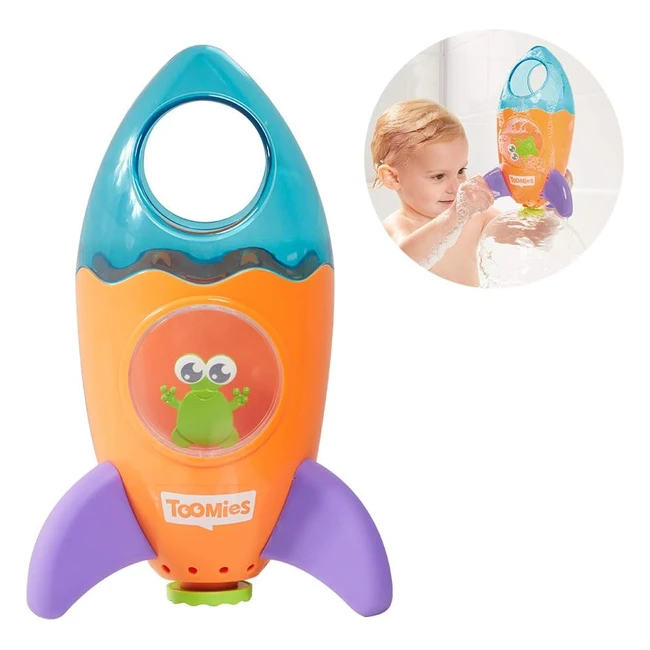 Tomy Toomies Fountain Rocket Baby Bath Toy - Fun Water Play for Toddlers and Chi