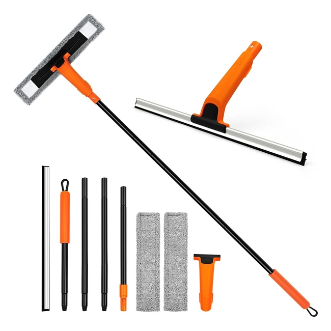 Limpia Cristales Profesional Extensible Jehonn 152cm - ¡Limpieza Fácil y Eficiente!