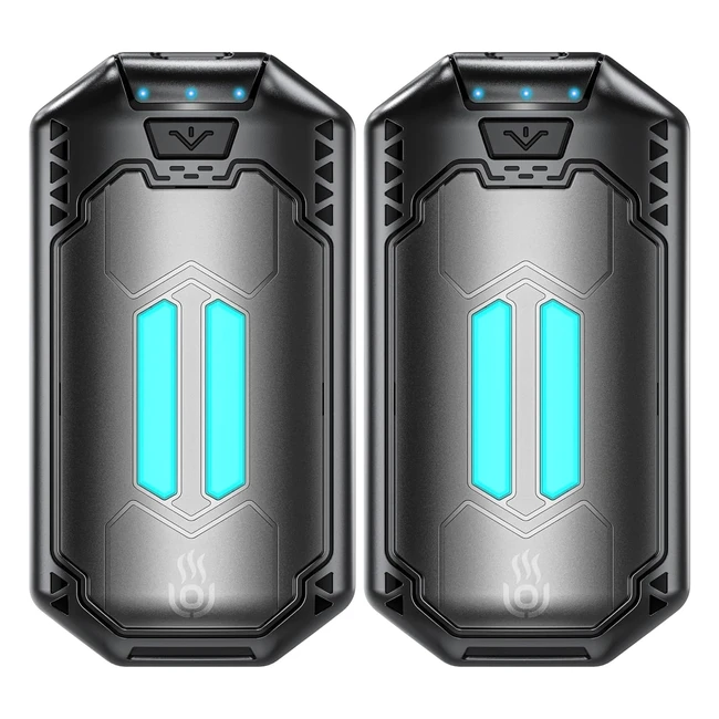 Scaldamani elettrico 6000mAh 2 pezzi - Ricaricabile e riutilizzabile - Calore rapido - Raynauds e all'aperto