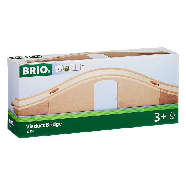 Brio World Viaduct Bridge for Kids - Compatible with All Brio Railway Train Sets