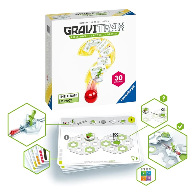 Ravensburger GraviTrax Game: STEM Toy for Kids 8+ - Logic Brain Games, Marble Challenge