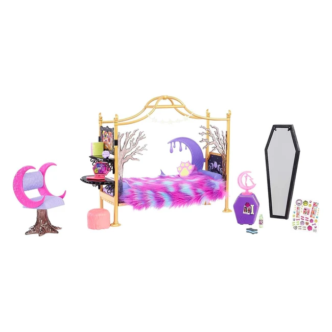 Coffret Chambre Clawdeen Wolf - Mobilier, Décoration, Accessoires - Jouet Enfant 3+