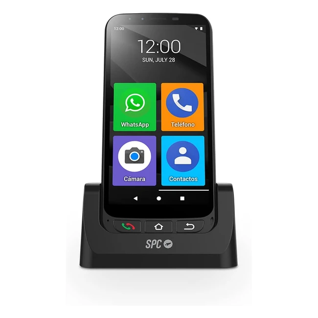 SPC Zeus 4G Pro - Smartphone para Mayores - Modo Fácil - Botón SOS - 55'' 3GB RAM 32GB ROM - Cámara 13MP - Android 11