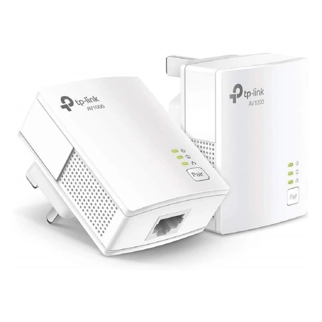 TP-Link TLPA717 Kit 1-Port Gigabit Powerline Starter Kit | Up to 1000 Mbps | Ideal for HD/3D/4K Video Streaming and Online Gaming