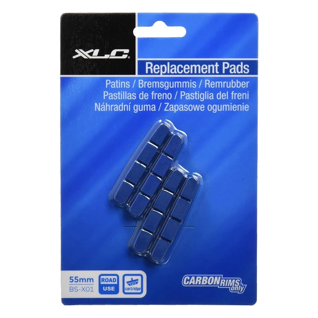 Plaquettes de frein XLC RP-R01 Shimano en carbone - Réf. 55 mm - Performances optimales