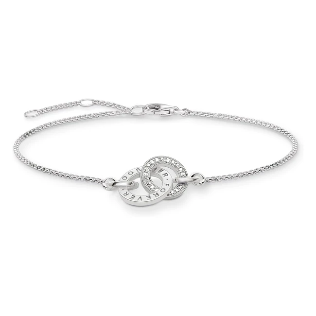 Thomas Sabo Women Bracelet - Together Forever Zirconia 925 Sterling Silver