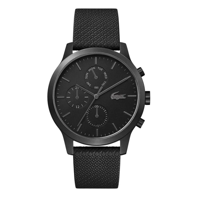 Reloj Lacoste Hombre Cuero Negro 2010997 - Multifunción