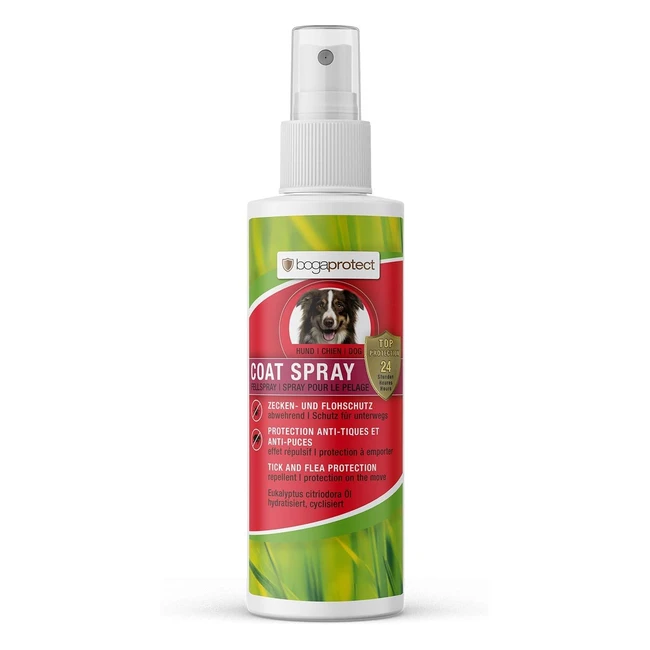 Bogaprotect UBO0357 Hundefell-Spray  Sofortschutz  24 Stunden Wirkung  Zecken