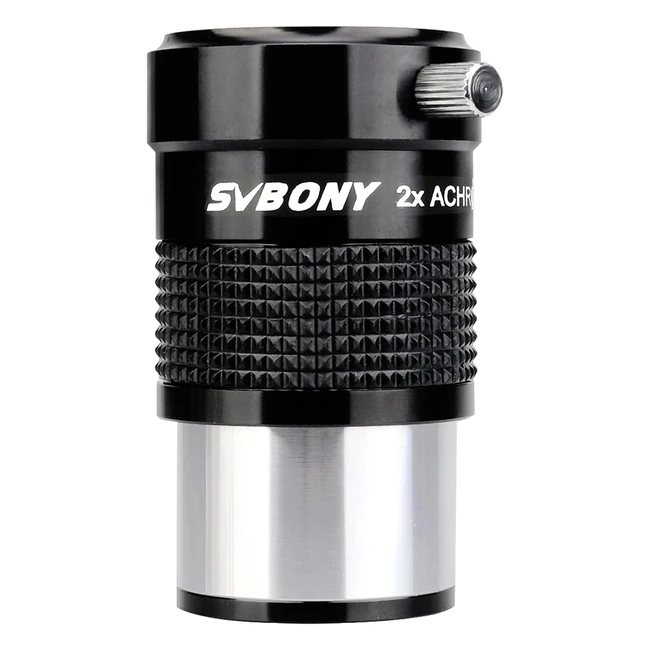 Lentille Barlow 2x pour télescope SVBONY, grossissement double, accessoire astronomique pour observation planétaire et lunaire