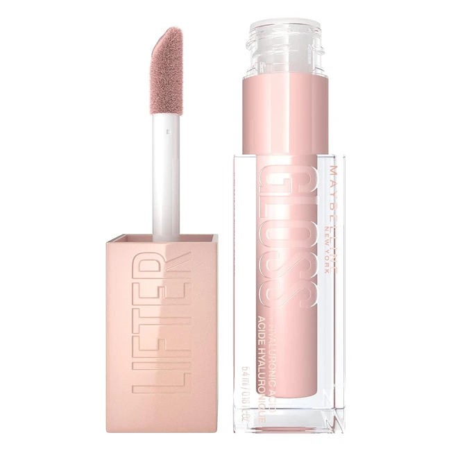 Maybelline Lifter Gloss Plumping Hydrating Lip Gloss - Shade 002 Ice - Fuller, Shiny, and Smoothed Lips
