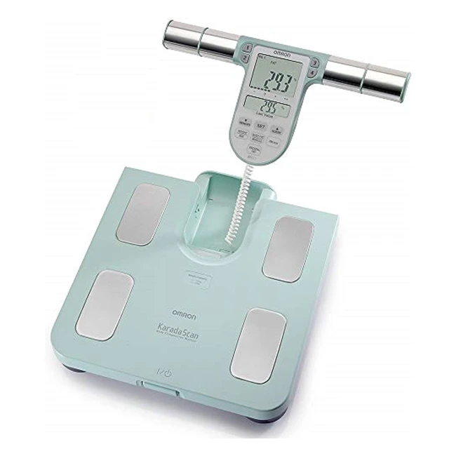 Omron Ganzkörperanalysewaage BF511 - Klinisch validiert - Körperfett, Gewicht, Viszeralfett, Skelettmuskelmasse, Kaloriengrundumsatz, BMI