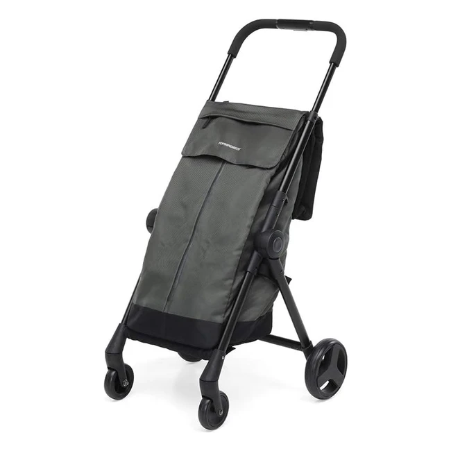 Chariot de courses pliable Foppapedretti Go Fast, léger et compact - Capacité 46L