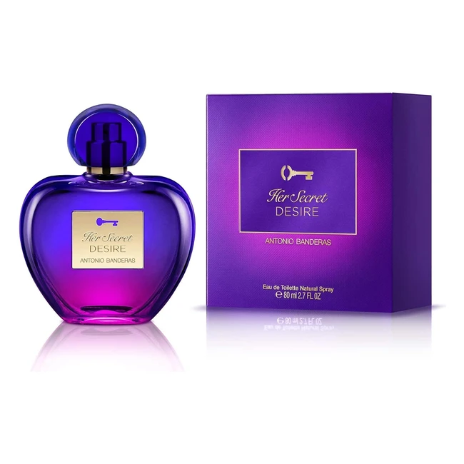 Perfume Antonio Banderas Her Secret Desire 80ml - Floral, Frutal y Dulce