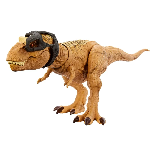 Figurine dinosaure T-Rex Jurassic World avec sons et fonctions de chasse - Jouet enfant dès 4 ans
