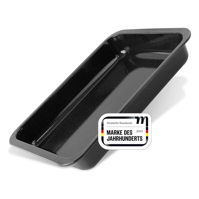 Zenker Ofenbackform 40x6x29cm 4300ml Schwarz 7293 - Hochwertige Backform aus 0,5 mm starkem Stahlblech