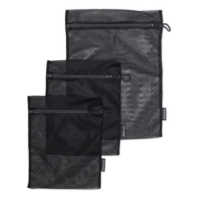 Brabantia Washing Bags - Protect Your Delicates with Easy-to-Use Zipper - Set of 3