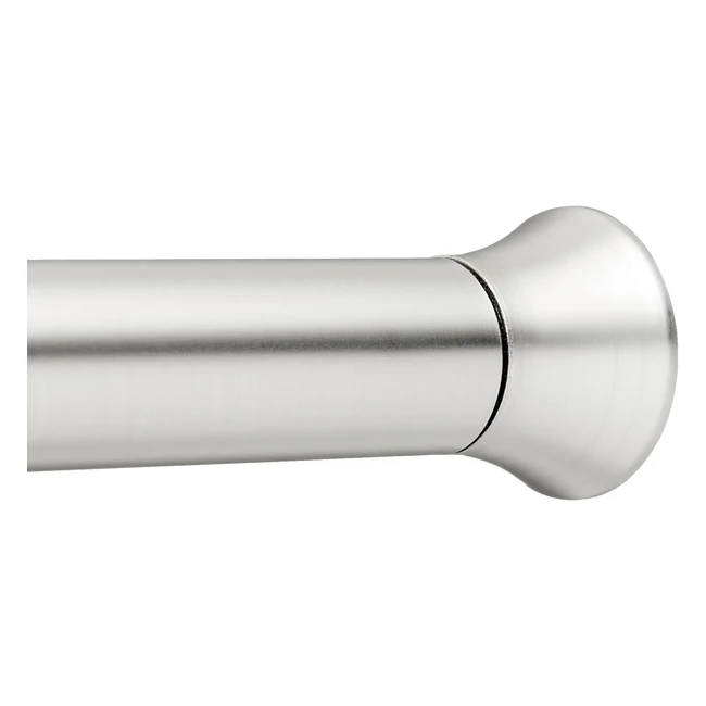 Tringle rideau de douche sans perçage Amazon Basics, 61-914 cm, nickel - Installation facile, maintien sécuritaire