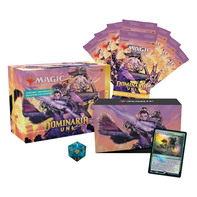 Magic The Gathering Bundle Dominaria Uni 8 Boosters d'extension Accessoires 13 Version Française