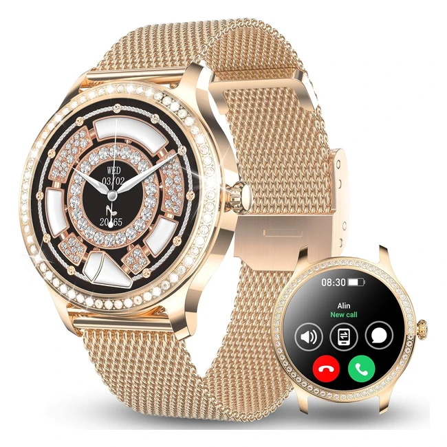 Montre Connectée Femme Bluetooth Smartwatch 100 Modes Sportifs