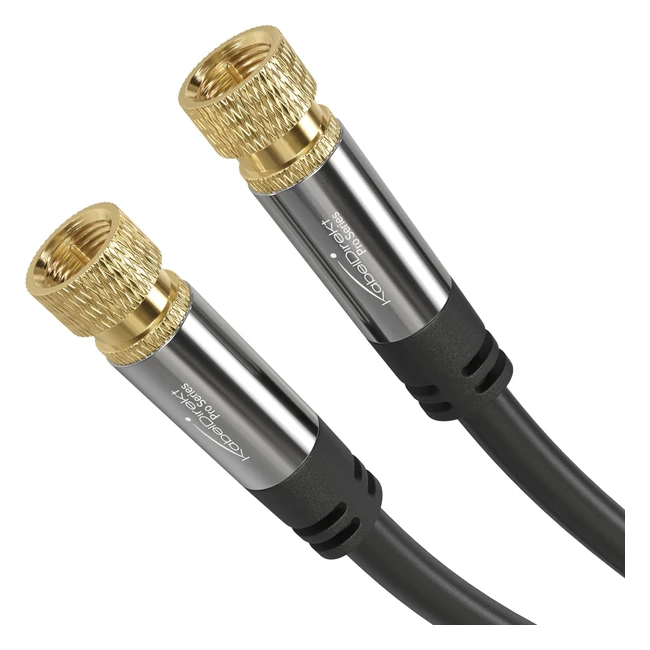 Premium Cabledirect SAT Cable - Maximum Signal Quality and Durability - 1m