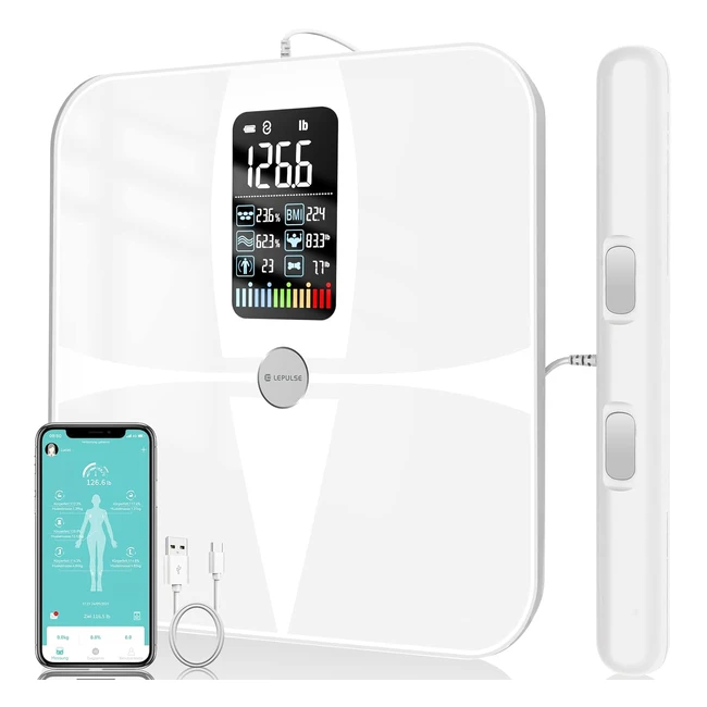 Bascula Bioimpedancia 8 Electrodos Recargable - LePulse