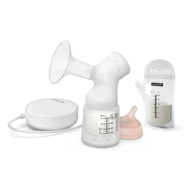 Tire-lait électrique Suavinex avec biberon anti-colique Zero Zero 120ml et sac de transport