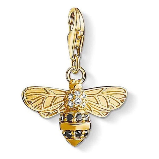 Thomas Sabo Women Charm Pendant Bee Charm Club 925 Sterling Silver