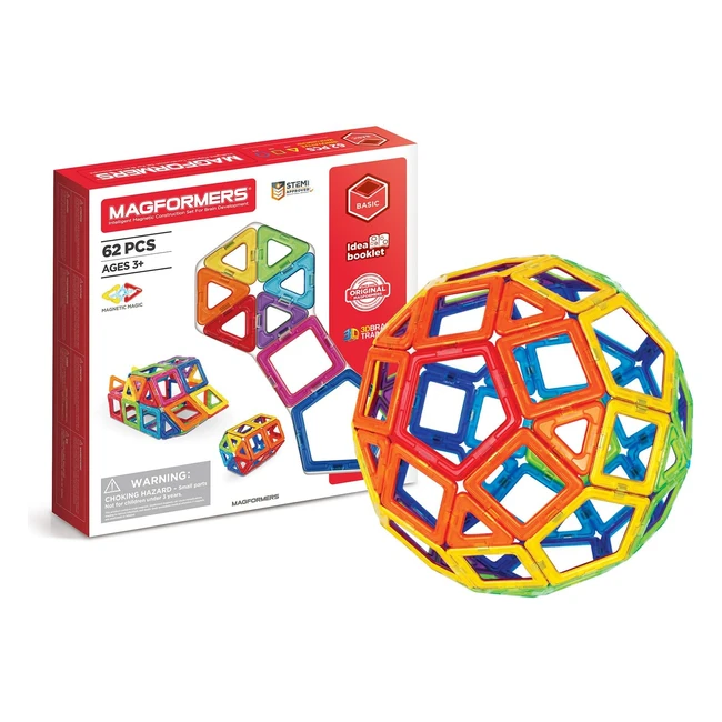 Juego de construcción magnética Magformers 62 piezas - ¡Explora y crea!