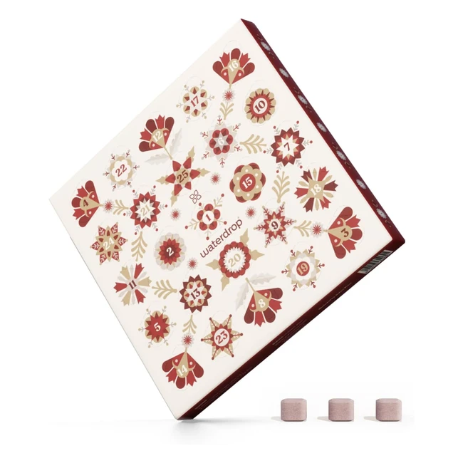 Calendario dell'Avvento Waterdrop 2023 - 25 Cubetti per Acqua - Gusti Microdrink Limitati