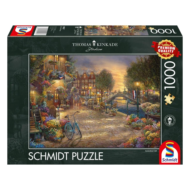 Puzzle Schmidt Spiele Thomas Kinkade Amsterdam 1000 pièces 59917 - Qualité Premium