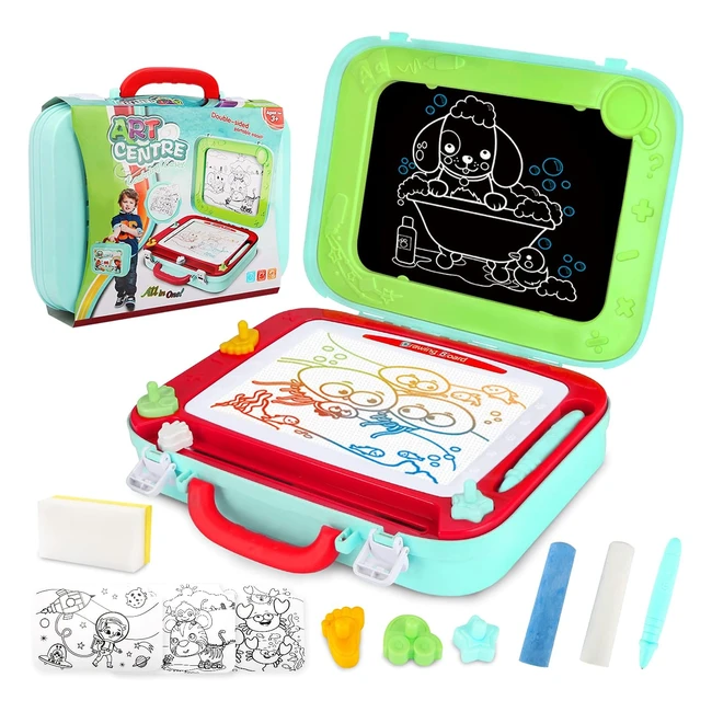 Tavolo Disegno Magnetico Lavagna Magicavaligia 2 in 1 - Giocattoli per Bambini 3