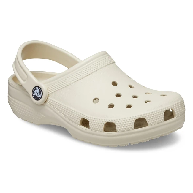 Crocs Kids Classic Clog K - Bone, Size 12 UK - Unisex, Free UK Shipping