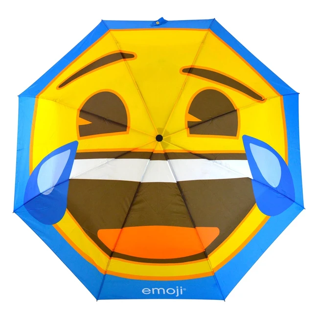 Compact Folding Umbrella - Emoji Design - Automatic OpenClose - Wind Resistant